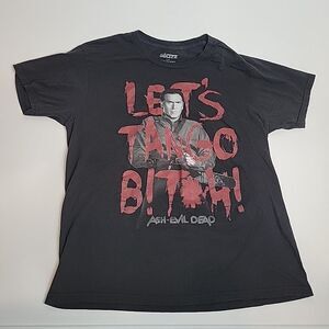 Ash Evil Dead "Let’s Tango Bit*h" T Shirt Black Large L Chainsaw Starz
